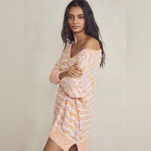 FREE PEOPLE | INTIMATELY It’s Unreal Striped Slouchy Oversized Sweater Women’s S